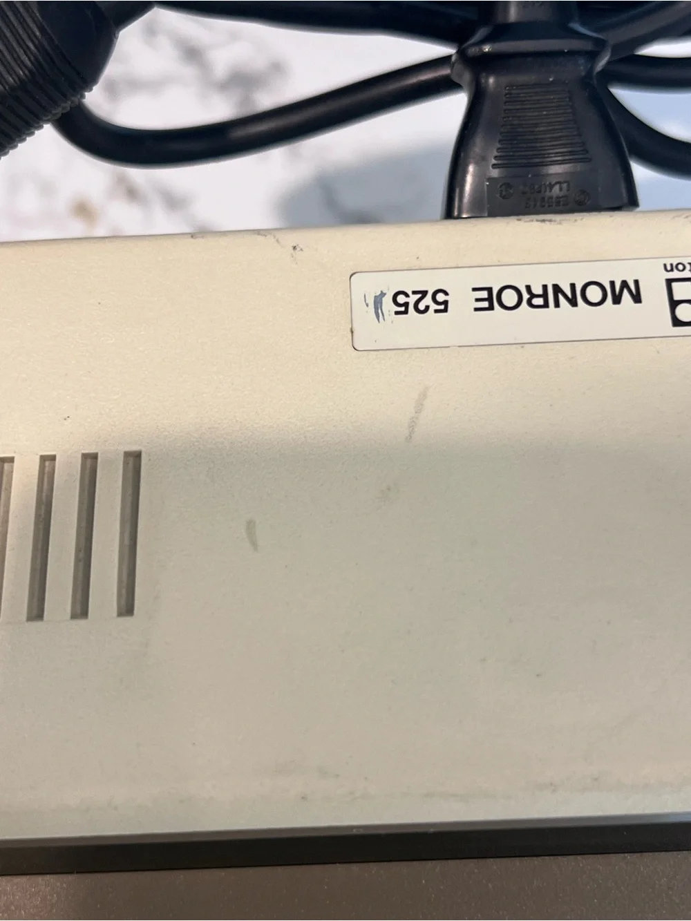 Vintage Monroe 525 Litton Electronic Desktop Calculator W/ Powered Cord